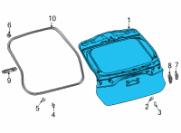 OEM 2022 Toyota Venza Lift Gate Diagram - 67005-48A50