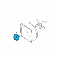 OEM Dodge Ram 1500 Fan-Fan Diagram - 68064765AA