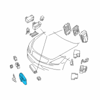 OEM Infiniti M37 Cover-Relay Box Diagram - 24372-AL500