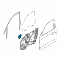 OEM 2020 BMW M340i xDrive DRIVE FOR WINDOW LIFTER, FRO Diagram - 51-35-8-495-865