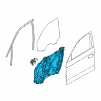 OEM 2021 BMW M3 Carrier, Door Front Left Diagram - 51-33-8-498-853