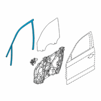 OEM 2021 BMW 330i xDrive WINDOW GUIDE, LEFT FRONT DOO Diagram - 51-33-7-407-403