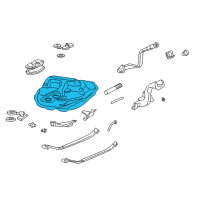 OEM 1994 Honda Civic Tank, Fuel Diagram - 17500-SR3-316