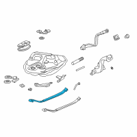 OEM 1993 Honda Civic Band Assembly, Passenger Side Fuel Tank Mount Diagram - 17521-SR3-000