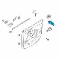 OEM 2018 Hyundai Santa Fe Sport Power Window Main Switch Assembly Diagram - 93570-4Z405