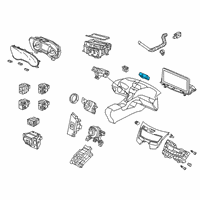 OEM 2022 Acura RDX Switch Assembly, Hazard Diagram - 35510-TJB-A01