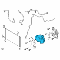 OEM 2017 Nissan Rogue Compressor Assy-Cooler Diagram - 92600-4BC0A