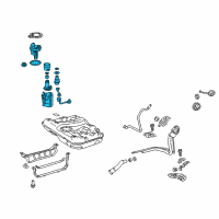 OEM 2012 Toyota Camry Fuel Pump Diagram - 77020-06306