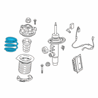 OEM 2021 BMW 330i xDrive FRONT COIL SPRING Diagram - 31-33-6-890-980