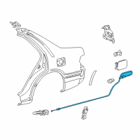 OEM 1998 Toyota Camry Release Cable Diagram - 77035-AA020