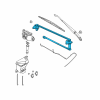 OEM 2007 Chevrolet Aveo5 Link, Windshield Wiper Motor Crank Arm Diagram - 96450750