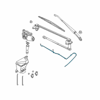 OEM 2006 Chevrolet Aveo Hose, Windshield Washer Pump Diagram - 96543083