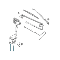 OEM 2010 Pontiac G3 Washer Hose Diagram - 96345342