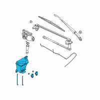 OEM 2008 Chevrolet Aveo5 Container Asm, Windshield Washer Solvent Diagram - 96543076