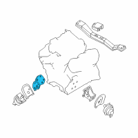 OEM 2004 Nissan Xterra Rear Engine Mount Bracket Right Diagram - 11232-4S100