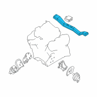 OEM 2000 Nissan Xterra Engine Mounting Member Assembly, Rear Diagram - 11330-8Z400