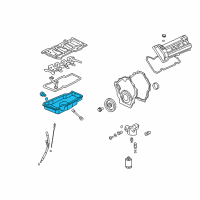 OEM 2008 Buick Lucerne Oil Pan Diagram - 12603135