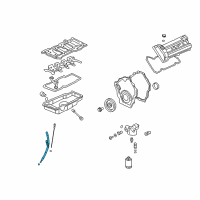 OEM 2008 Cadillac DTS Oil Tube Diagram - 12594318