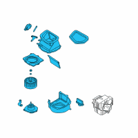 OEM Infiniti QX4 Blower Assembly Diagram - 27200-0W003