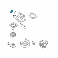 OEM 1997 Infiniti QX4 Blower Motor Fan-Actuator Diagram - 27730-81L00