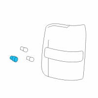 OEM Ford Tail Lamp Bulb Socket Diagram - 2U5Z-13411-RA