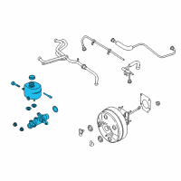 OEM 2019 Ford F-350 Super Duty Master Cylinder Diagram - HC3Z-2140-D