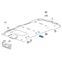 OEM 2018 Cadillac Escalade Dome Lamp Assembly Diagram - 84398399