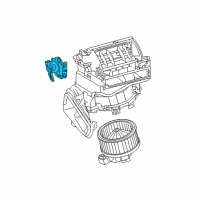 OEM 2013 Lexus CT200h Blower Damper Servo Sub-Assembly, No.1 Diagram - 87106-47130