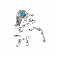 OEM 2018 Chrysler Pacifica Motor-Blower With Wheel Diagram - 5183147AC