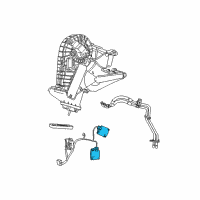 OEM Dodge Charger Air Conditioner And Heater Actuator Diagram - 5061099AA