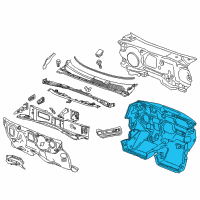 OEM 2014 Chevrolet Sonic Insulator Diagram - 42343599