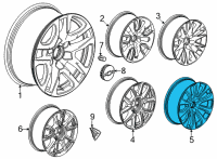 OEM 2021 Chevrolet Suburban Wheel, Alloy Diagram - 84227090