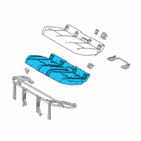 OEM 2022 Lexus UX250h Pad Sub-Assembly RR Sea Diagram - 71503-76020