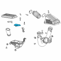 OEM Honda Accord Cover, Air In. Diagram - 17246-RCA-A10