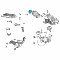 OEM 2005 Honda Accord Clamp, Air Flow (90) Diagram - 17316-RCA-A01