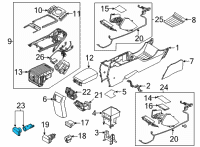 OEM 2020 Kia Soul Accessory Socket Assembly Diagram - 95120H8100