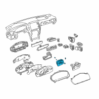 OEM 2001 Lexus LS430 Switch Assy, Outer Mirror Diagram - 84870-50320-C0