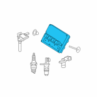 OEM 2007 Jeep Grand Cherokee Powertrain Control Generic Module Diagram - R5030306AE