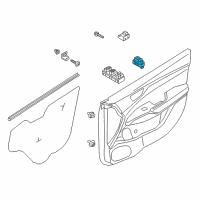 OEM 2019 Hyundai Accent Switch Assembly-Mirror Remote Control Diagram - 93530-H5000-4X