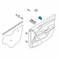 OEM Hyundai Switch Assembly-Mirror Remote Control Diagram - 93530-H5000-4X