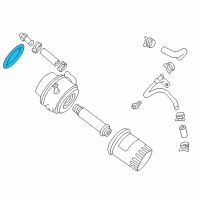 OEM 2001 Pontiac Aztek Oil Cooler Seal Diagram - 12480733