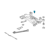 OEM 2013 Lexus IS F Cushion, Rear Suspension Member Body Mounting, Front Diagram - 52271-30120