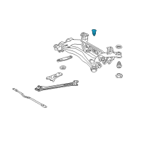 OEM 2006 Lexus GS300 Cushion, Rear Suspension Member Body Mounting, Front Diagram - 52271-30120