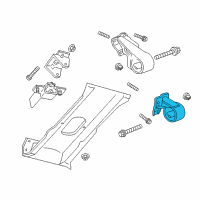 OEM 2002 Dodge Dakota Engine Mount Bracket Diagram - 52060034