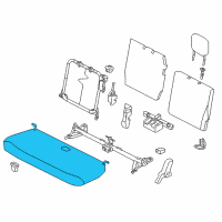 OEM 2014 Scion iQ Seat Cushion Diagram - 71460-74040-B1