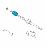 OEM Nissan Sentra Dust Boot Kit-Repair, Outer Diagram - C9241-3ZN0B