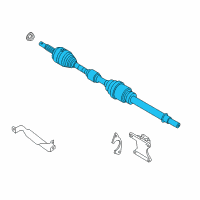 OEM 2017 Nissan Sentra Shaft Assembly-Front Drive RH Diagram - 39100-4AF0D