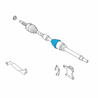 OEM Nissan Sentra Dust Boot Kit-Repair, Inner Diagram - C9741-3ZN0B