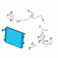 OEM 2015 GMC Sierra 3500 HD Radiator Assembly Diagram - 23172440