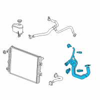 OEM Chevrolet Silverado 2500 HD Lower Hose Diagram - 84036271